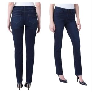 LiverpoolJeans Simone Hugger Straight Leg Dark Blue Jeans Size 27
